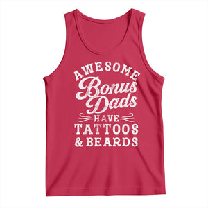 Funny Stepdad Tank Top Awesome Bonus Dads Have Tattoos And Beards