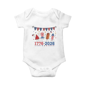250th Anniversary USA Baby Onesie Patriotic Watermelon Hotdog Firework 250 Years American 1776 2026 250th 4th July