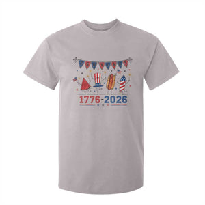 250th Anniversary USA T Shirt For Kid Patriotic Watermelon Hotdog Firework 250 Years American 1776 2026 250th 4th July