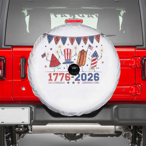 250th Anniversary USA Spare Tire Cover Patriotic Watermelon Hotdog Firework 250 Years American 1776 2026 250th 4th July