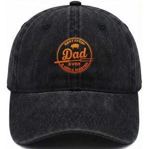 Best Effin Dad Ever And Grill Master Washed Cotton Baseball Cap Funny Grilling BBQ Sarcastic