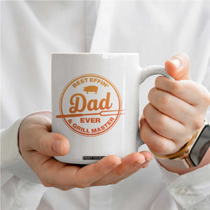 Best Effin Dad Ever And Grill Master Coffee Mug Funny Grilling BBQ Sarcastic