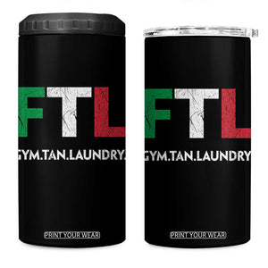 Gym Tan Laundry GTL Italian Flag 4 in 1 Can Cooler Tumbler TS10 One Size: 16 oz Black Print Your Wear