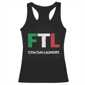 Gym Tan Laundry GTL Italian Flag Racerback Tank Top TS10 Black Print Your Wear