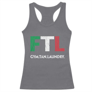 Gym Tan Laundry GTL Italian Flag Racerback Tank Top TS10 Charcoal Print Your Wear