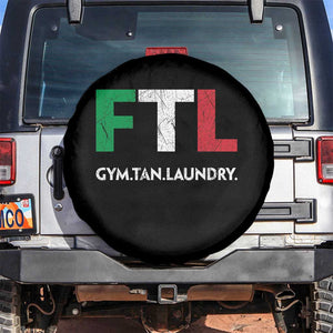 Gym Tan Laundry GTL Italian Flag Spare Tire Cover TS10 No hole Black Print Your Wear