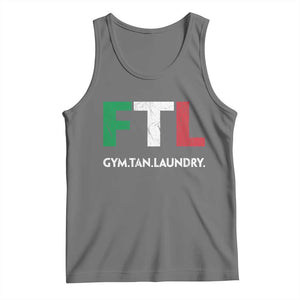 Gym Tan Laundry GTL Italian Flag Tank Top TS10 Black Heather Print Your Wear
