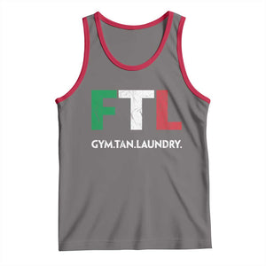 Gym Tan Laundry GTL Italian Flag Tank Top TS10 Deep Heather Red Print Your Wear