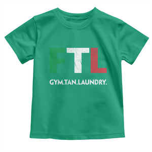 Gym Tan Laundry GTL Italian Flag Toddler T Shirt TS10 Irish Green Print Your Wear