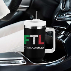 Gym Tan Laundry GTL Italian Flag Tumbler With Handle TS10 Print Your Wear