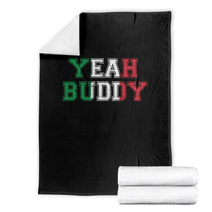 Yeah Buddy Italian Flag Throw Blanket Vintage Retro TS10 Black Print Your Wear