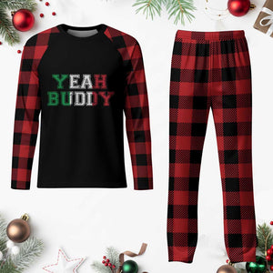 Yeah Buddy Italian Flag Plaid Pajama Set Vintage Retro TS10 Buffalo Plaid Print Your Wear