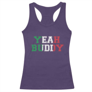 Yeah Buddy Italian Flag Racerback Tank Top Vintage Retro TS10 Purple Print Your Wear