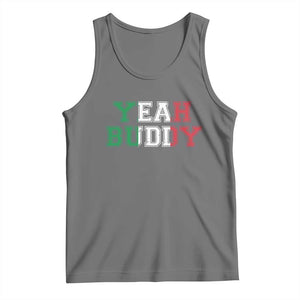Yeah Buddy Italian Flag Tank Top Vintage Retro TS10 Black Heather Print Your Wear