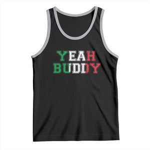 Yeah Buddy Italian Flag Tank Top Vintage Retro TS10 Black Athletic Heather Print Your Wear