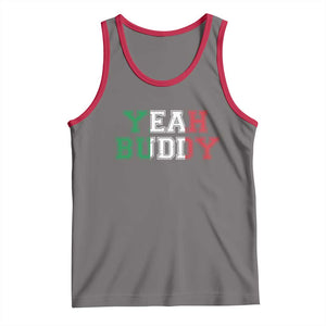 Yeah Buddy Italian Flag Tank Top Vintage Retro TS10 Deep Heather Red Print Your Wear