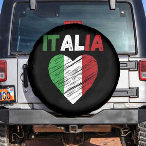 Italian Flag Heart Spare Tire Cover Retro Vintage Italia Graphic