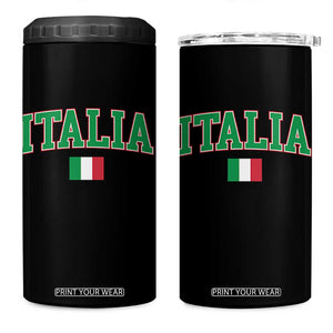 Vintage Italia 4 in 1 Can Cooler Tumbler Print Retro Varsity Italian Apparel TS10 One Size: 16 oz Black Print Your Wear