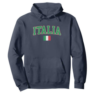 Vintage Italia Hoodie Print Retro Varsity Italian Apparel TS10 Navy Print Your Wear
