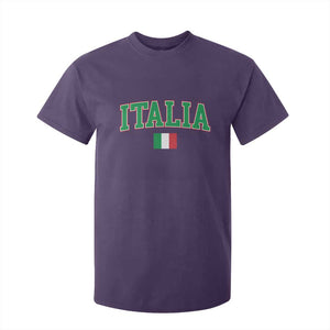 Vintage Italia T Shirt For Kid Print Retro Varsity Italian Apparel TS10 Purple Print Your Wear