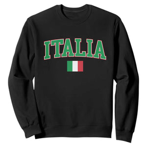 Vintage Italia Sweatshirt Print Retro Varsity Italian Apparel TS10 Black Print Your Wear