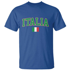 Vintage Italia T Shirt Print Retro Varsity Italian Apparel TS10 Royal Blue Print Your Wear