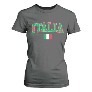 Vintage Italia T Shirt For Women Print Retro Varsity Italian Apparel TS10 Dark Heather Print Your Wear