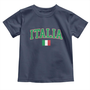 Vintage Italia Toddler T Shirt Print Retro Varsity Italian Apparel TS10 Navy Print Your Wear