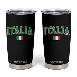 Vintage Italia Tumbler Cup Print Retro Varsity Italian Apparel TS10 Black Print Your Wear