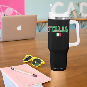 Vintage Italia Tumbler With Handle Print Retro Varsity Italian Apparel TS10 Print Your Wear