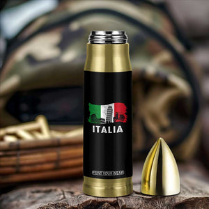 Italian Flag Bullet Tumbler Distressed Style Pisa Tower Colosseum Classic Scooter TS10 Print Your Wear