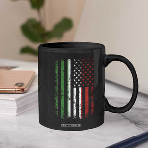 Italian American Flag Coffee Mug Retro Italian Family Italy Flag TS10 Print Your Wear