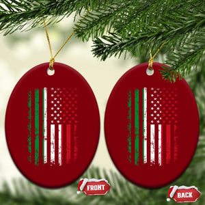 Italian American Flag Ceramic Ornament Retro Italian Family Italy Flag TS10 Print Your Wear