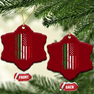 Italian American Flag Ceramic Ornament Retro Italian Family Italy Flag TS10 Print Your Wear