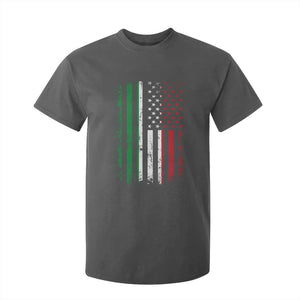 Italian American Flag T Shirt For Kid Retro Italian Family Italy Flag TS10 Dark Heather Print Your Wear
