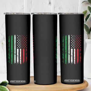 Italian American Flag Skinny Tumbler Retro Italian Family Italy Flag TS10 Print Your Wear