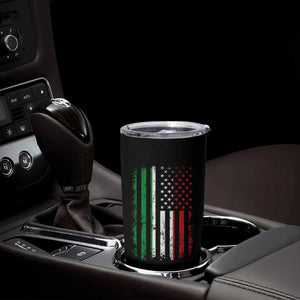 Italian American Flag Tumbler Cup Retro Italian Family Italy Flag TS10 Print Your Wear