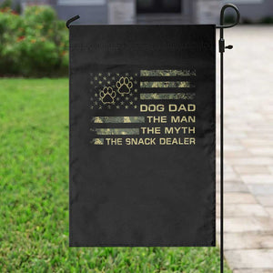 Dog Dad Garden Flag Fathers Day Gift for Dog Lovers Camo American Flag USA TS10 Print Your Wear