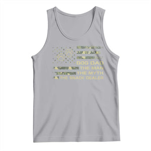 Dog Dad Tank Top Fathers Day Gift for Dog Lovers Camo American Flag USA TS10 Athletic Heather Print Your Wear