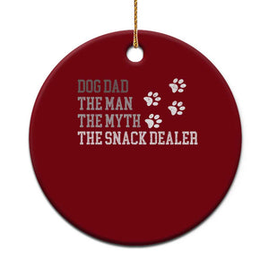 Dog Dad Ceramic Ornament Fathers Day Gift for Dog Lovers Retro Vintage TS10 1pc Red Print Your Wear