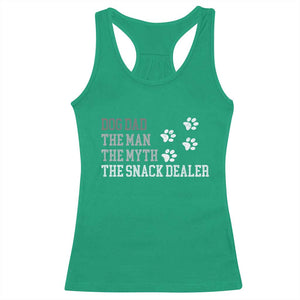 Dog Dad Racerback Tank Top Fathers Day Gift for Dog Lovers Retro Vintage TS10 Irish Green Print Your Wear