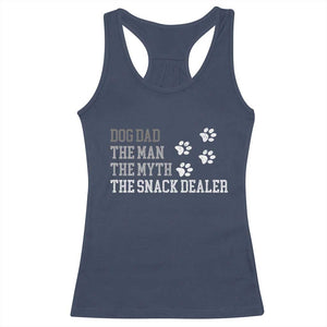 Dog Dad Racerback Tank Top Fathers Day Gift for Dog Lovers Retro Vintage TS10 Navy Print Your Wear