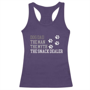 Dog Dad Racerback Tank Top Fathers Day Gift for Dog Lovers Retro Vintage TS10 Purple Print Your Wear