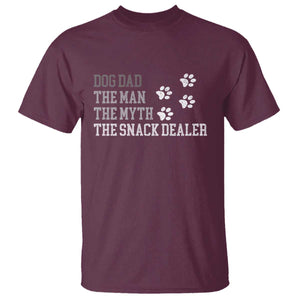 Dog Dad T Shirt Fathers Day Gift for Dog Lovers Retro Vintage TS10 Maroon Print Your Wear
