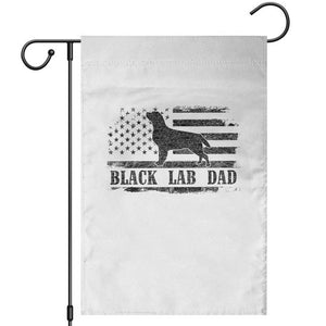 Black Lab Dad Garden Flag Funny Labrador Dad Fathers Day Gift for Dog Lovers TS10 White Print Your Wear