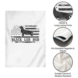 Black Lab Dad Garden Flag Funny Labrador Dad Fathers Day Gift for Dog Lovers TS10 Print Your Wear