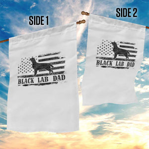 Black Lab Dad Garden Flag Funny Labrador Dad Fathers Day Gift for Dog Lovers TS10 Print Your Wear
