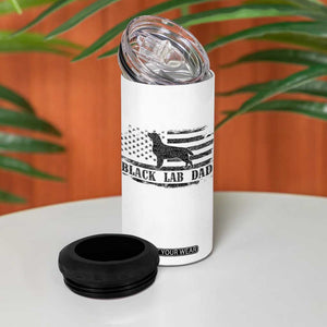 Black Lab Dad 4 in 1 Can Cooler Tumbler Funny Labrador Dad Fathers Day Gift for Dog Lovers TS10 Print Your Wear