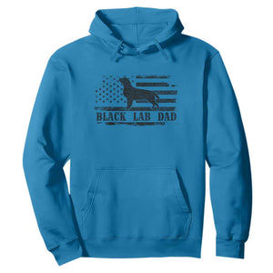 Black Lab Dad Hoodie Funny Labrador Dad Fathers Day Gift for Dog Lovers TS10 Sapphire Print Your Wear