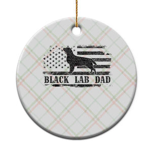 Black Lab Dad Ceramic Ornament Funny Labrador Dad Fathers Day Gift for Dog Lovers TS10 1pc Christmas Plaid Print Your Wear